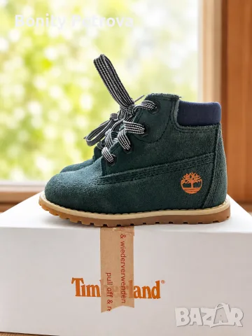 timberland велурени боти 23 номер