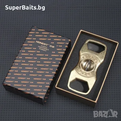 HONEST Carved V-Cut – Професионална резачка за пури, снимка 2 - Пепелници и декоративни съдове - 55777007