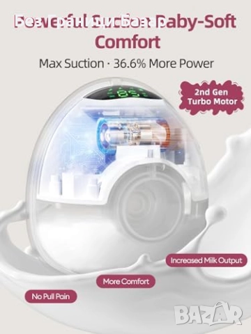 Нова Електрическа двойна преносима помпа за кърма, 4 режима, 9 нива, снимка 3 - Помпи за кърма - 52306093
