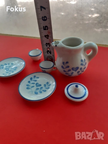 Порцеланов сет миниатюри - порцелан миниатюра, снимка 6 - Антикварни и старинни предмети - 53422559