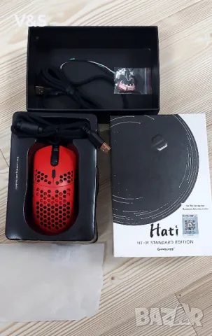 Гейминг мишка Gwolves Hati HTM Лека кабелна мишка за игри с пчелна пита, ~56 g, 3389 сензор, 16 000 , снимка 6 - Клавиатури и мишки - 48667084