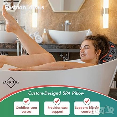 Нова Луксозна сива възглавница за вана/Ултра бързо съхнене, снимка 2 - Други стоки за дома - 41595586