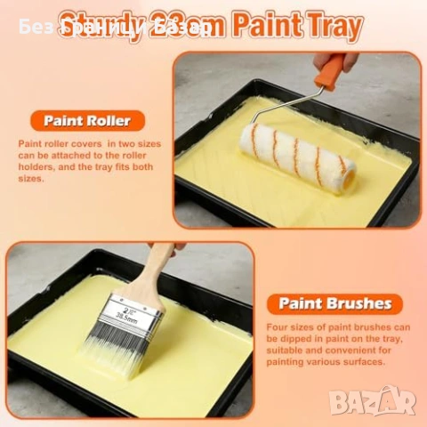 Нов Комплект за боядисване 27 части с удължител Валяци и четки ремонт, снимка 6 - Други стоки за дома - 53793684