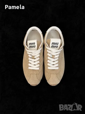 Miu Miu - plume suede sneakers ( велурени обувки ), снимка 4 - Дамски ежедневни обувки - 56238790