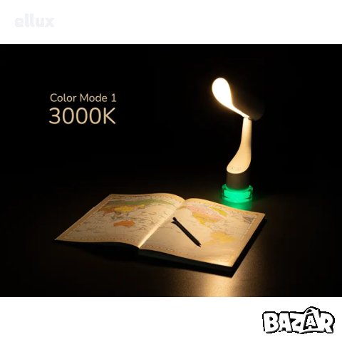 LED димираща презареждaща настолна лампа 7W / Ultra Lux, снимка 3 - Настолни лампи - 40299357