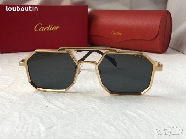 Cartier Мъжки слънчеви 2 цвята осмоъгълни, снимка 2 - Слънчеви и диоптрични очила - 41957894