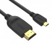 Кабел HDMI M - Micro HDMI M (type D) Екраниран VCom CG587 1.8m Cable HDMI-Micro HDMI