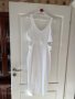 Елегантна нова  ежедневна удобна бяла рокля рипс еластична рязана в талията , снимка 6