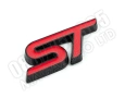 Форд ST Червени Букви Емблема Метален Надпис Самозалепваща се, снимка 4