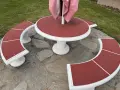 Градинска маса масивна, снимка 1