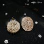 КОМПЛЕКТ SIYANA / Стилен дамски комплект бижута с кристали от 3 части “Siyana”, снимка 4