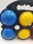 Петанк игра с топки сет 6 цветни топки и едно топче , снимка 3