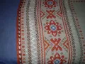 Бродирана ленена покривка Българска шевица ръчна бродерия, снимка 10
