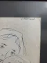 Картина,рисунка  на худ.Георги Петров съпруг на известната  художничка Анета Дръгушану, снимка 4