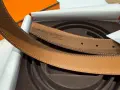 Колан hermes 118см 32mm дволицев Noir/ Gold кафяв / черен, снимка 5