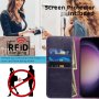 Калъф MONASAY Wallet за Samsung Galaxy S24 5G 6,2 инча, лилав, снимка 7
