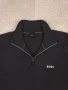 Мъжки пуловер BOSS Zidor Quarter-Zip Черен Слим | MSRP €199 | Размер L, снимка 2