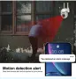 2 броя WiFi Камери за Наблюдение,Камери за видеонаблюдение. 1080P HD, Външни, 4.0Х Зум, снимка 4