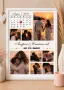 Фотоколаж | 8 снимки с календар | бял или черен модел, снимка 1