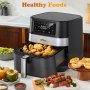 Air fryer BEAR 5,5 л с 360° бърза циркулация на горещ въздух, 1700 W, снимка 4