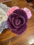 Плетени цветя на мама ръчно на 1 кука роза лилиум лале, снимка 9