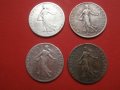 Сребърни монети 50 сантима 1900, 1904, 1913 и 1918, снимка 4