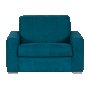 Разтегателен фотьойл FIESTA - петрол, снимка 1 - Дивани и мека мебел - 38788106