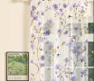 Нежни пердета с лилави цветенца, снимка 1
