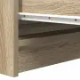 vidaXL Страничен шкаф, дъб сонома, 80x35x76 см, инженерно дърво, снимка 10