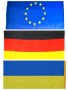 Нови знамена на Европейския съюз, Германия и Украйна , снимка 1 - Фен артикули - 44321662
