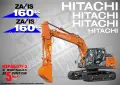HITACHI строителна техника и механизация стикери, снимка 13
