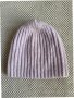 Лилава плетена шапка, снимка 1 - Шапки - 34345631