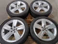 Лети джанти 16ки 5х100 Skoda + летни гуми 215/45/16 Dunlop, снимка 2