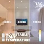 TAG LICHT LED прожектори за вграждане в таван 2 броя, 6W кръгли, IP54, 3000K, 4000K, 6000K, снимка 10