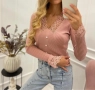 Блуза рипс с дантела , снимка 1