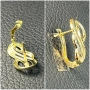 Златни обеци  ЧИСТО НОВИ 14 карата 585 zlatni obeci zlaten gold, снимка 8