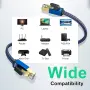 Високоскоростен Ethernet кабел Cat 8 с дължина 15 метра, снимка 4