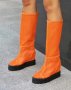 Летни ботуши - оранжеви с черно ходило - BL650, снимка 3