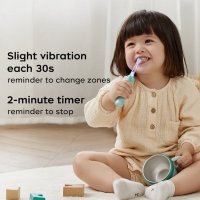 BC Babycare Baby Sonic,T-REX Електрическа четка за зъби,мека сменяема глава на четката 0-3 години, снимка 2 - Други - 41019389