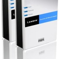 Powerline адаптерен комплект LINKSYS PLK200, снимка 1 - Мрежови адаптери - 41551163
