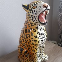 Красив голям порцеланов леопард с малкото си, снимка 8 - Антикварни и старинни предмети - 35927040