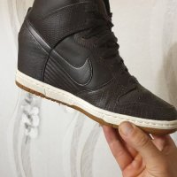 високи кецове Nike Dunk Sky Hi  Brown High Top  номер 41, снимка 11 - Маратонки - 39860982