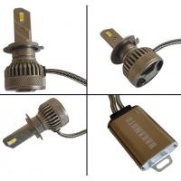 Комплект LED крушки Automat, Диодни крушки H7, 12V, 24V, 60W, 6000K, 2бр, снимка 4 - Аксесоари и консумативи - 36250106