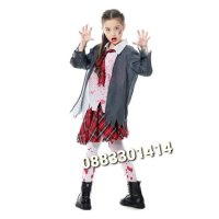 Детски карнавален костюм Ученичка зомби Хелоуин Helloween , снимка 2 - Други - 42574038