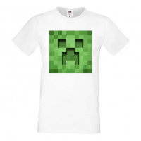 Мъжка тениска Creeper Face 3,майнкрафт,Minecraft,Игра,Забавление,подарък,Изненада,Рожден Ден., снимка 18 - Тениски - 36492795