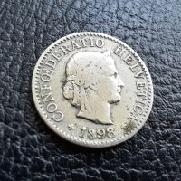 Стара монета 5 рапен 1898 г. Швейцария- хит цена !, снимка 4 - Нумизматика и бонистика - 42445834