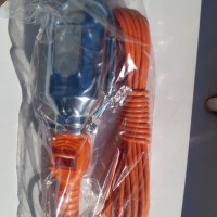 Подвижна работна лампа с кабел 10 м. Е 27 крушка 60 W с кука, снимка 4 - Други инструменти - 35670330