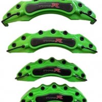 Капаци за спирачни апарати спирачки TYPE R HONDA зелени,комплект, снимка 1 - Аксесоари и консумативи - 35943374