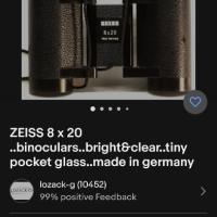 Бинокъл ZEISS West Germany 8×20 , снимка 15 - Антикварни и старинни предмети - 44532718