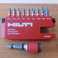 Комплект битове с магнитен холдер HILTI ХИЛТИ, снимка 1 - Други инструменти - 41353694
